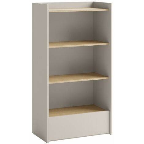 Étagère Delruvi 104 , Ouvert, Avec tiroirs, Stratifié, Le nombre de portes: 0, Nombre de tiroirs: 0, 132x70x40cm, LED: Disponible (1/5)