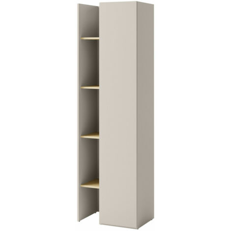 Étagère Delruvi 102 , Fermé, Avec des portes, Stratifié, Le nombre de portes: 0, Nombre de tiroirs: 0, 201x60x42cm (1/4)