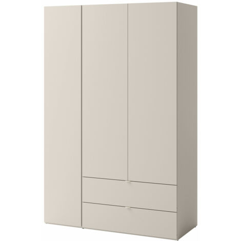 Armoire Delruvi 100 , 201x130x55cm, Portes d'armoire: Avec des charnières, Nombre d'étagères: 0 (1/5)