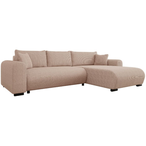 Canapé d'angle Comfivo 410, Poso 52, Fonction de couchage, Boîte de literie, 285x188x80cm, 0 (1/5)