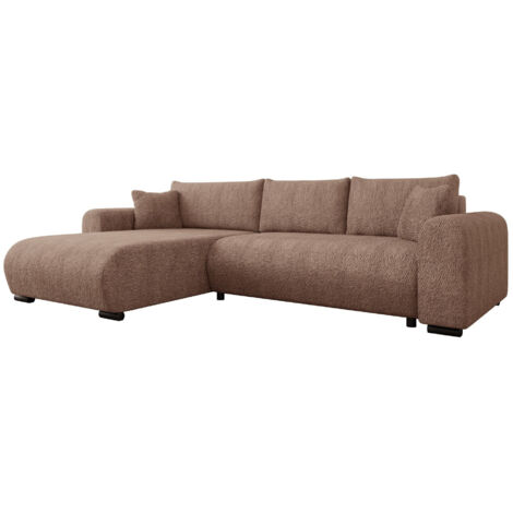 Canapé d'angle Comfivo 410, Coral 45, Fonction de couchage, Boîte de literie, 285x188x80cm, 0 (1/5)