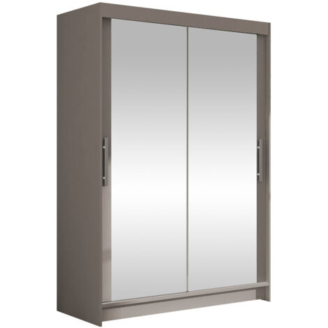 Armoire Closico 129, Cachemire, 200x120x58cm, Portes d'armoire: Coulissantes, Nombre d'étagères: 5 (1/4)