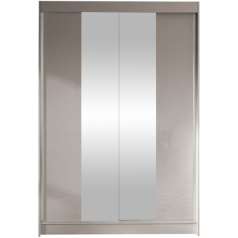 Armoire Closico 148, Cachemire, 200x120x58cm, Portes d'armoire: Coulissantes, Nombre d'étagères: 5 (1/4)