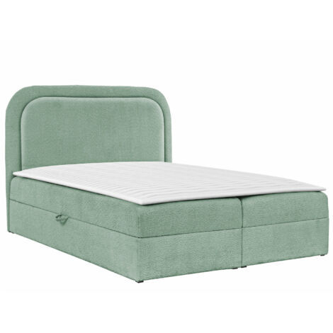 Lit boxspring Color, Coral 55, Continental, Unique, 120x200, Tissu, Disponible, 124x208x122cm (1/5)