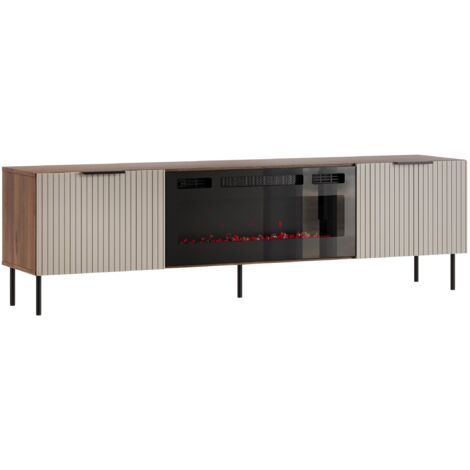 Meuble TV Mardalu 107 , Le nombre de portes: 0, Nombre de tiroirs: 0, 181x53x42cm, LED (1/4)
