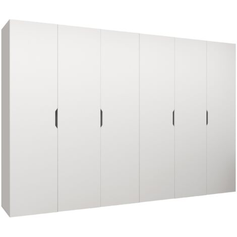 Armoire Hartford 517, Blanc, 202x300x50cm, Portes d'armoire: Avec des charnières, Nombre d'étagères: 0 (1/4)