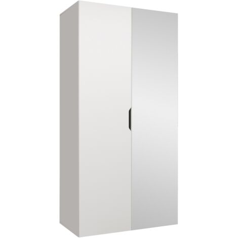Armoire Hartford 510, Blanc, 202x100x50cm, Portes d'armoire: Avec des charnières, Nombre d'étagères: 0 (1/4)