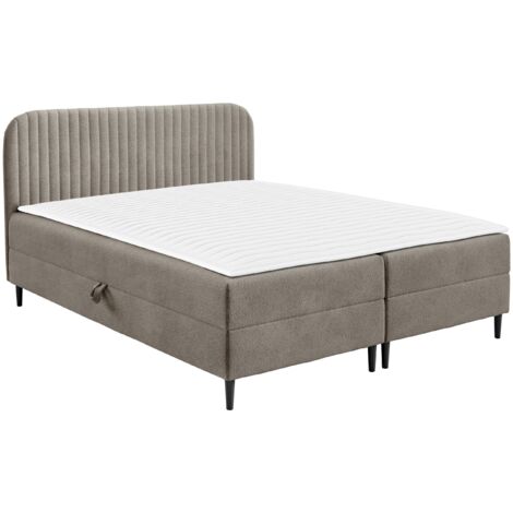 Lit boxspring Rivus, Coral 50, Double, Continental, 160x200, Tissu, Disponible, 162x205x91cm (1/5)