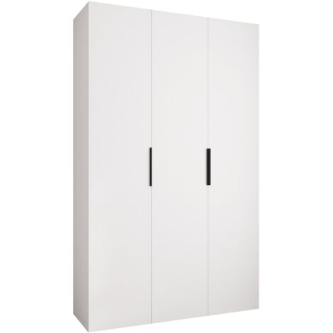 Armoire Hartford 573, Blanc, 246x150x52cm, Portes d'armoire: Avec des charnières, Nombre d'étagères: 11 (1/5)