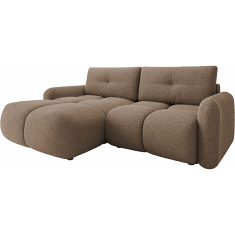 Canapé d'angle Clinton 101, Lambi 04, Fonction de couchage, Boîte de literie, 238x165x94cm, 0 (1/5)