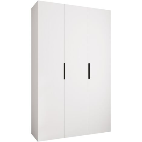 Armoire Hartford 573, Blanc, 246x150x42cm, Portes d'armoire: Avec des charnières, Nombre d'étagères: 11 (1/5)