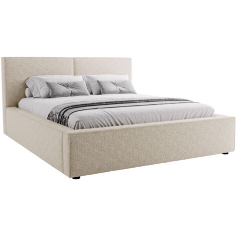 Lit TrendyNest 117, Coral 65, Double, 140x200, Tapisserie, Sommier à lattes, 160x223x98cm (1/5)
