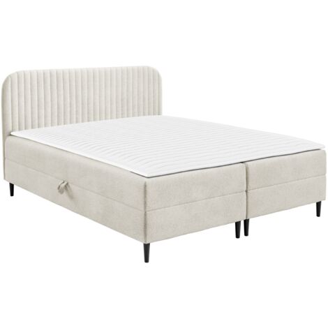 Lit boxspring Rivus, Coral 15, Double, Continental, 140x200, Tissu, Disponible, 142x205x91cm (1/5)