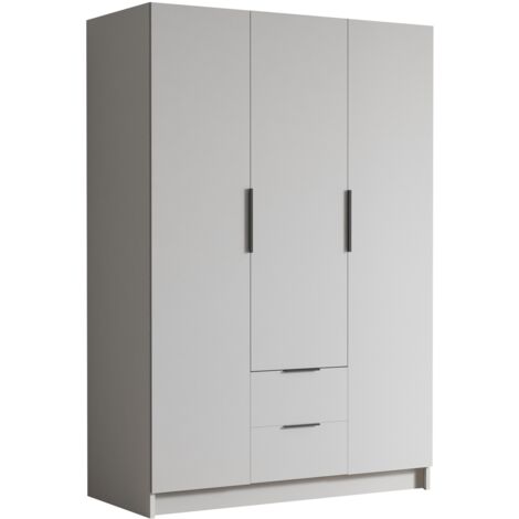 Armoire Closico 200, Blanc, 216x150x60cm, Portes d'armoire: Avec des charnières, Nombre d'étagères: 0 (1/5)