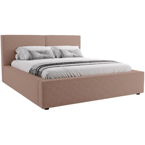 Lit TrendyNest 117, Coral 45, Double, 140x200, Tapisserie, Sommier à lattes, 160x223x98cm (1/5)