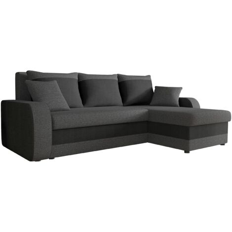 Mobilier1 – Canapé d'angle avec fonction de couchage – Dimensions 238x147 cm – Boîte de literie – Angle universel – Mécanisme Eurobook