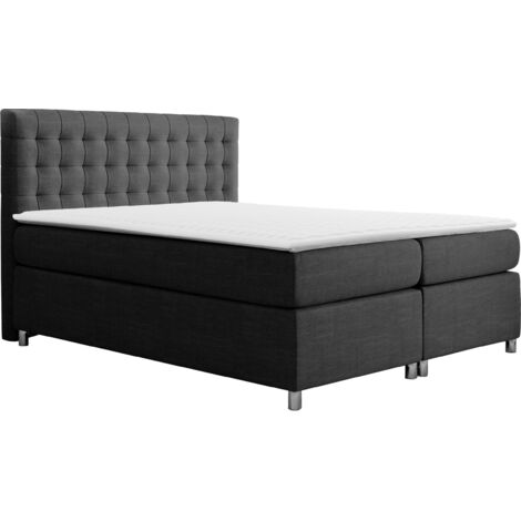 Lit boxspring Signum, Ikar 08, Double, Continental, 180x200, Tissu, Disponible, 180x215x120cm (1/5)