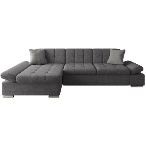 Canapé d'angle Comfivo 151, Lux 06 + Lux 05, Fonction de couchage, Boîte de literie, 278x161x76cm, 0