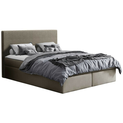 Lit boxspring Nix, Velluto 3, Unique, Continental, 120x200, Tissu, Disponible, 126x208x103cm (1/5)