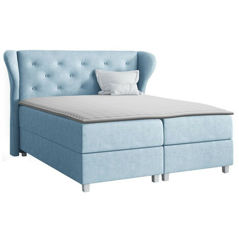 Lit boxspring Ovum, Prestige 2771, Continental, Unique, 120x200, Tissu, Disponible, 144x212x120cm (1/5)