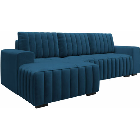 Mirjan24 – Canapé d'angle Columbus – Fonction de couchage – Boîte de literie – Dimensions 240x140x85cm – Tapisserie résistante – Angle gauche (1/5)