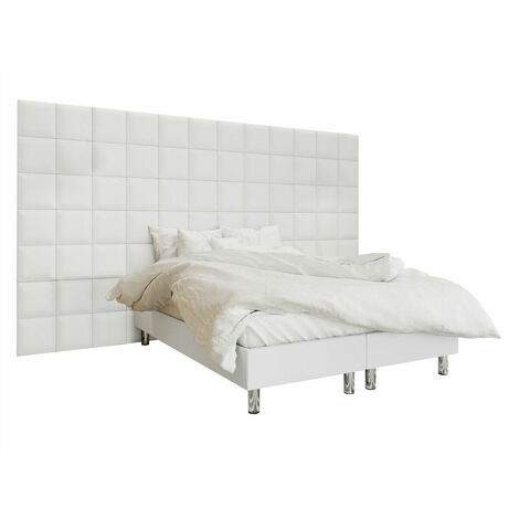 Lit boxspring Logan 102, Soft 017, Double, Continental, 180x200, Faux cuir, Disponible, 360x200x180cm (1/5)