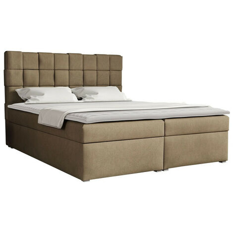 Lit boxspring Pomona 117, Kronos 35, Continental, Double, 140x200, Tissu, Disponible, 143x215x115cm (1/5)