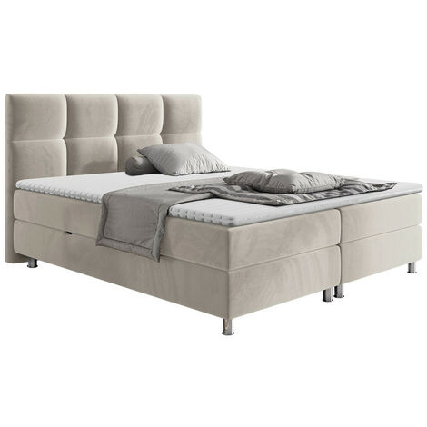 Lit boxspring ComfiDream Aelion, Fresh 01, Double, Continental, 180x200, Tissu, Disponible, 192x210x118cm (1/5)