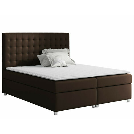 Lit boxspring Panis, Manila 04, Unique, Continental, 120x200, Tissu, Disponible, 120x213x130cm (1/5)