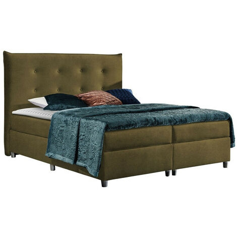 Lit boxspring Titulus, Zetta 297, Continental, Double, 180x200, Tissu, Disponible, 184x219x126cm (1/5)
