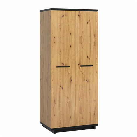 Armoire Morlira 107 , 215x90x60cm, Portes d'armoire: Avec des charnières, Nombre d'étagères: 5 (1/5)