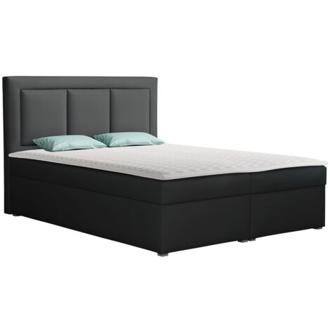 Lit boxspring Pomona 112, Victoria 14 868, Continental, Double, 180x200, Tissu, Disponible, 183x215x115cm (1/5)