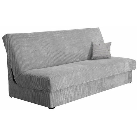 Mobilier1 – Canapé convertible 3 places en velours avec fonction couchage – Mécanisme Click-Clack – Dimensions 80x175cm – Fabriqué en Union Européenne