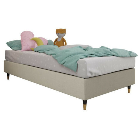Lit boxspring Logan 108, Manila 02, Unique, Continental, 80x200, Tissu, Disponible, 80x200x47cm (1/4)