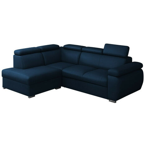 Canapé d'angle Columbus 161, Kronos 09, Fonction de couchage, Boîte de literie, 260x200x85cm (1/5)