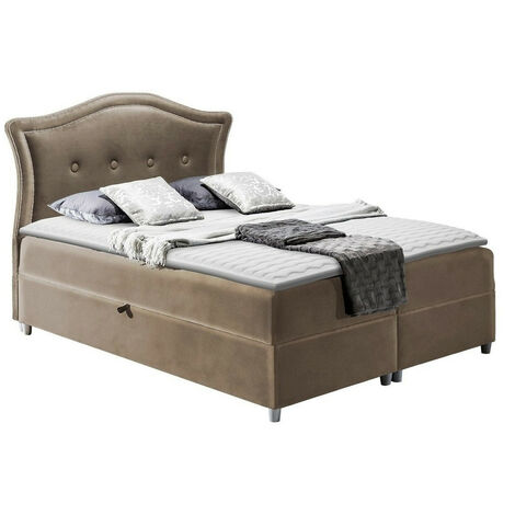 Lit boxspring Oleum, Magic Velvet 2207, Double, Continental, 160x200, Tissu, Disponible, 170x208x130cm (1/5)