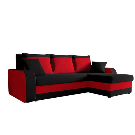 Mobilier1 – Canapé d'angle en tissu Mikrofaza – Fonction de couchage avec boîte de literie – Dimensions 238x147x80cm – Design moderne