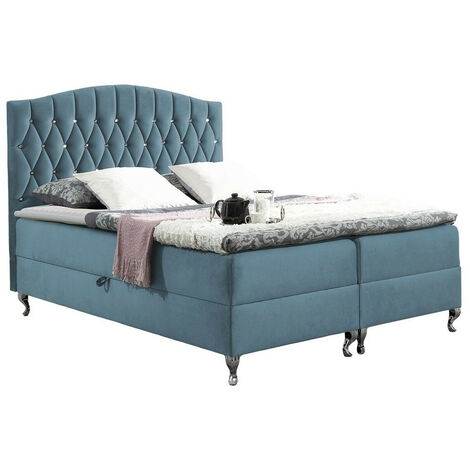 Lit boxspring Urbs, Kronos 31, Continental, Unique, 120x200, Tissu, Disponible, 122x207x138cm (1/5)