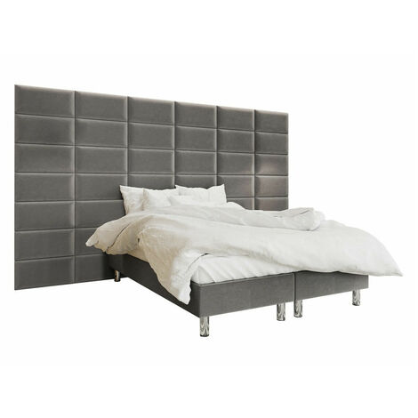 Lit boxspring Logan 104, Manila 16, Double, Continental, 140x200, Tissu, Disponible, 360x200x210cm (1/5)