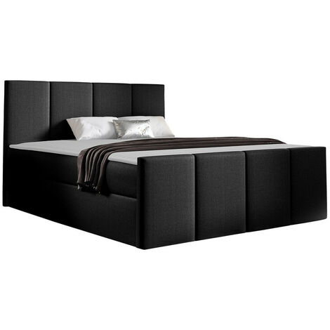 Lit boxspring Ventus, Muna 14, Continental, Double, 180x200, Tissu, Disponible, 184x213x103cm (1/5)