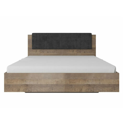 Lit Kingston D121 , Double, 160x200, Stratifié, 164x208x103cm