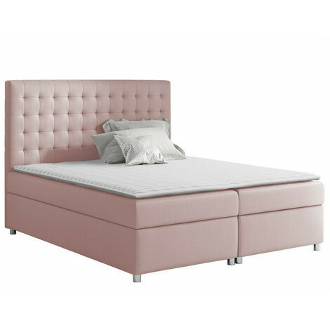 Lit boxspring Panis, Manila 09, Continental, Double, 180x200, Tissu, Disponible, 180x213x130cm (1/5)