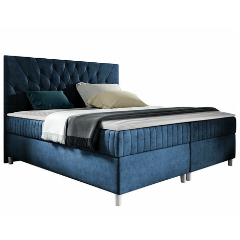 Lit boxspring Civitas, Manila 26, Continental, Double, 180x200, Tissu, Disponible, 185x212x120cm (1/5)