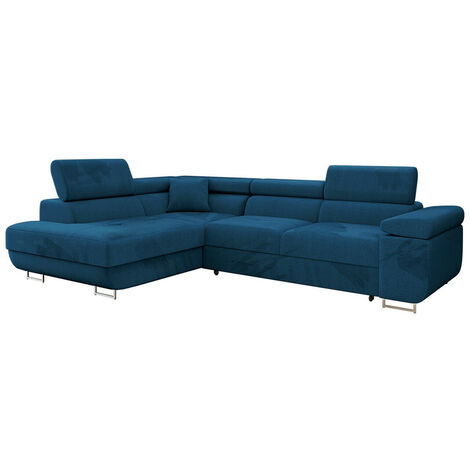 Mobilier1 – Canapé d'angle en L avec fonction de couchage – Dimensions 274x203cm – Boîte de literie intégrée – Confort optimal pour espaces réduits (1/5)