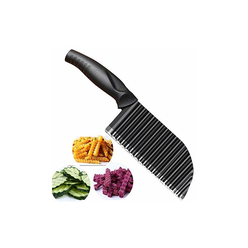 French Fries Cutter Potato Slicer Wavy Knife Wave Chopper Serrated