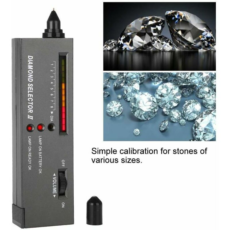 Diamond Selector II Professional LED Diamond Tester Diamond Indicator  Jewelry Gem Crystal Jade Selector Test Pen Tool High Accuracy 