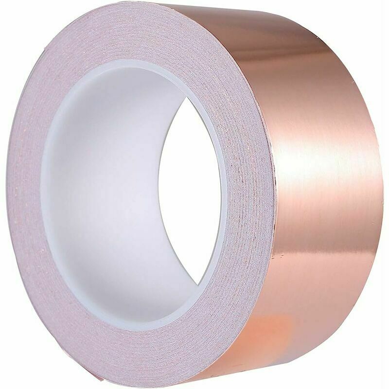 Copper Tape 30m X 50mm, Premium Copper Foil Strip Adhesive Tape