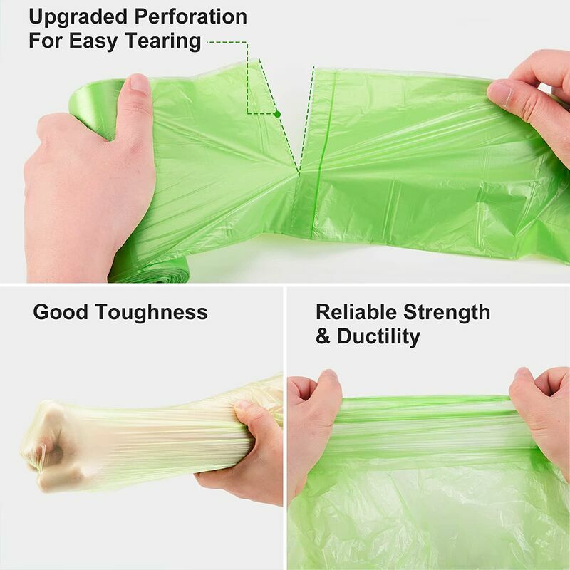 6Rolls Drawstring Small Trash Bags,4 Gallon Thicken Drawstring