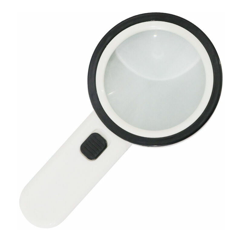 Reading Light, 30x Magnifying Glass With 12 Led Light, Handheld