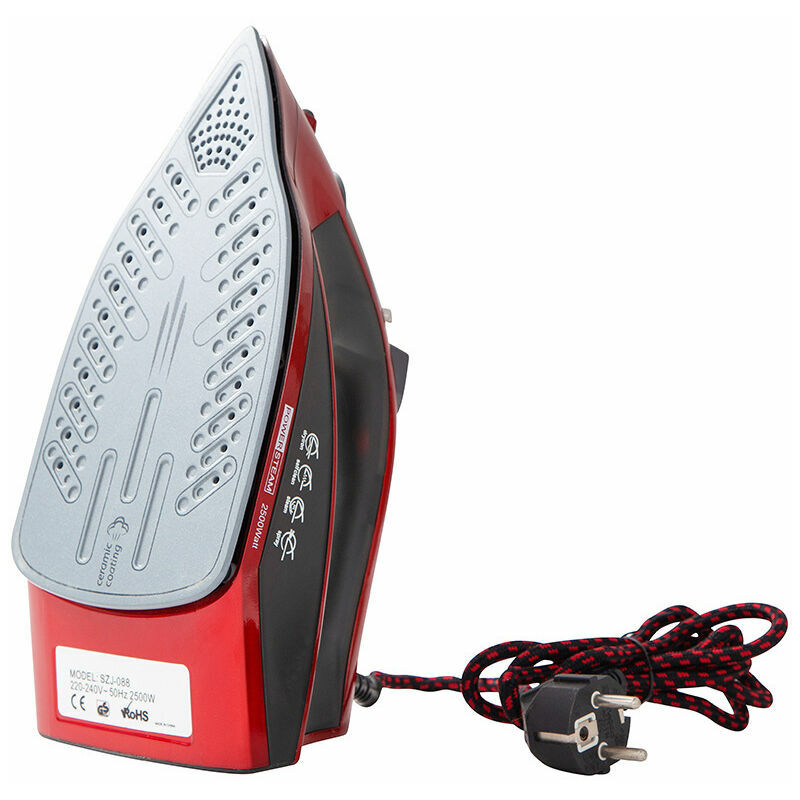 Iron, Simple Move Cordless Steam Iron 2500W , Red